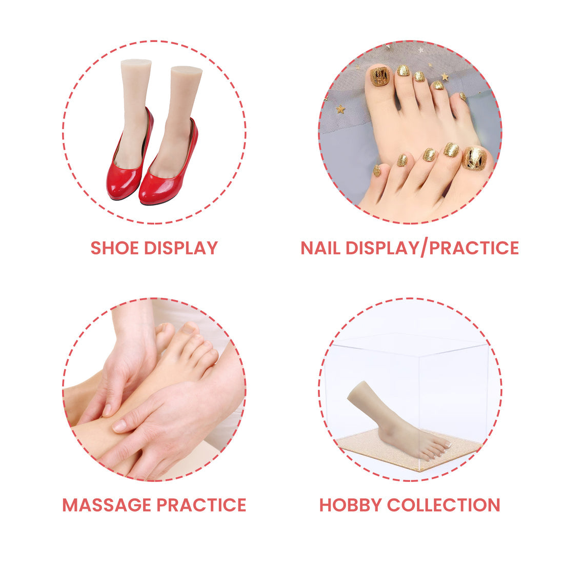 シリコーン女性の足モデル マネキン