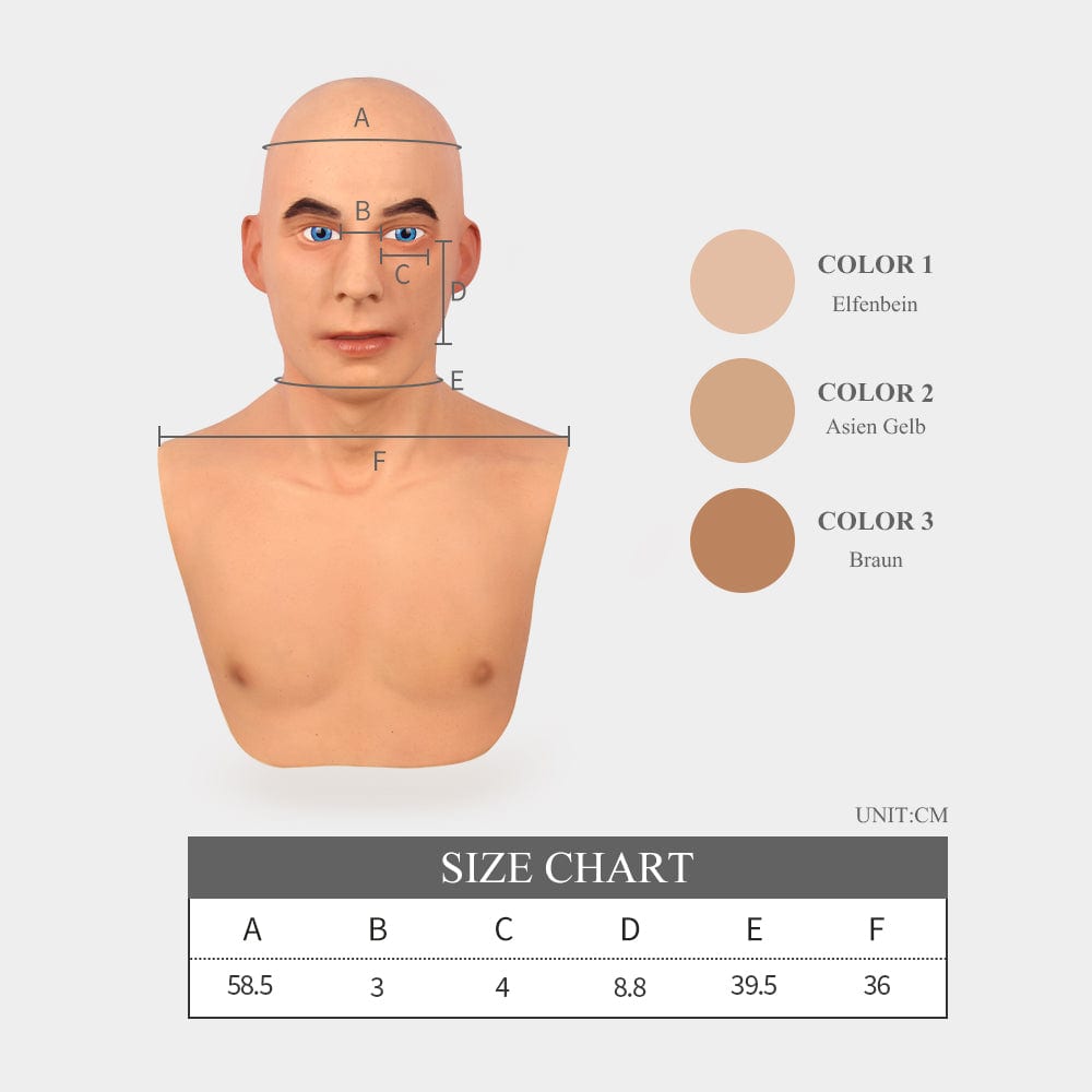 ハンスユース男性用シリコンマスク