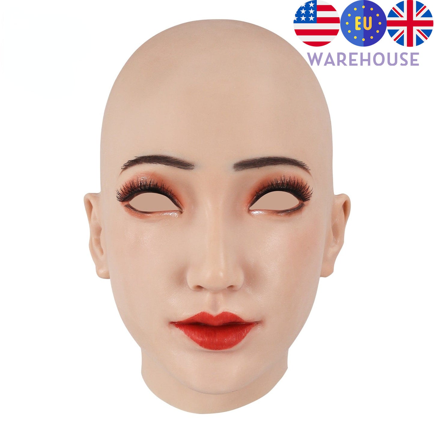 メイクアップ付きアニー女性マスク