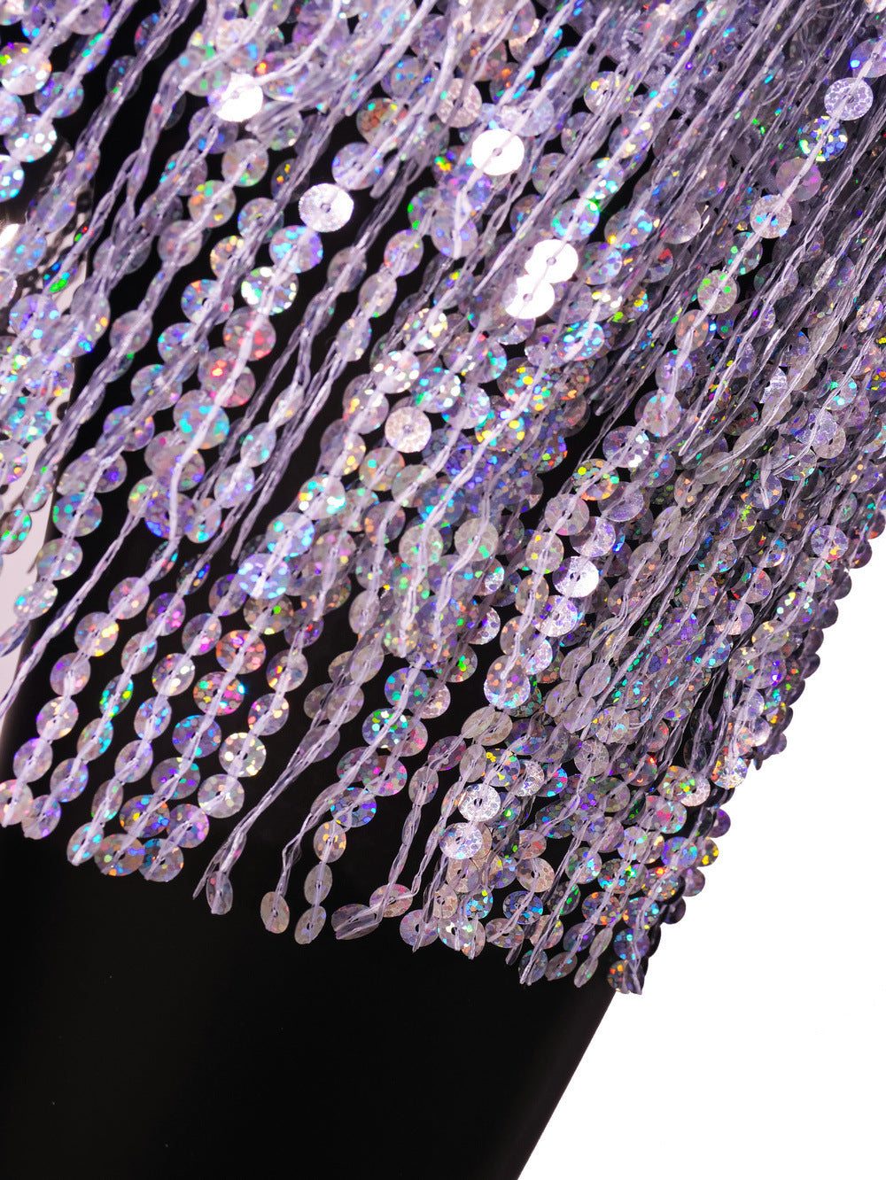 セクシーなフラッシュダイヤモンドレースアップドレス