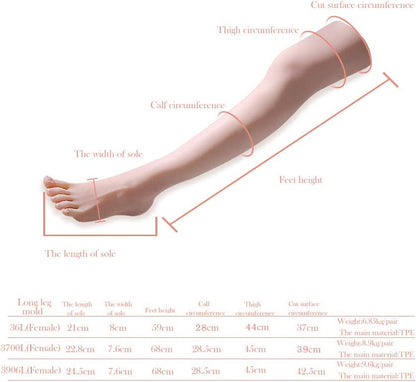 シリコン足モデルマネキン